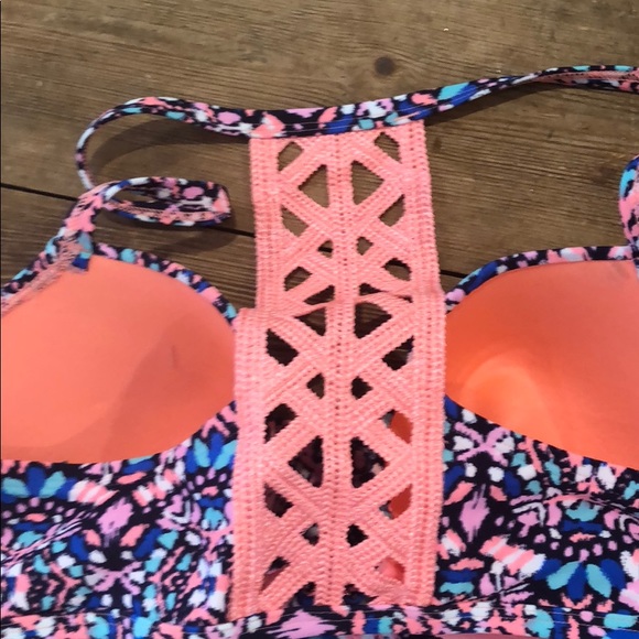 NEW Aerie print racer back bikini set - Picture 2 of 5
